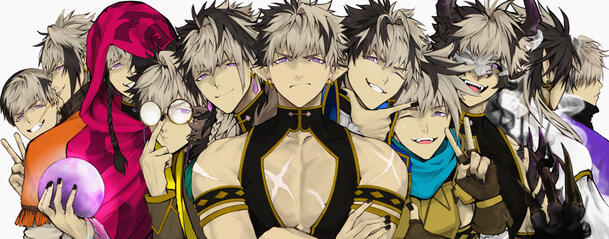 Crimzon Ruze and his rainbow colors.